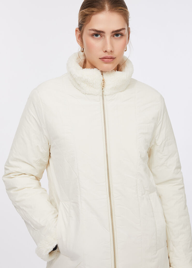Reversible coat milk white Liu Jo - large image number 3