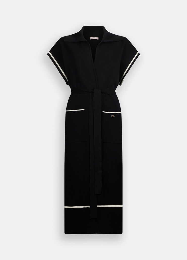Knit dress black Liu Jo - large image number 6 Knit dress black Liu Jo - large image number 6
