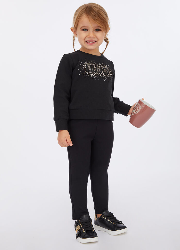 Jersey trousers with buckle black Liu Jo - medium Jersey trousers with buckle black Liu Jo - medium