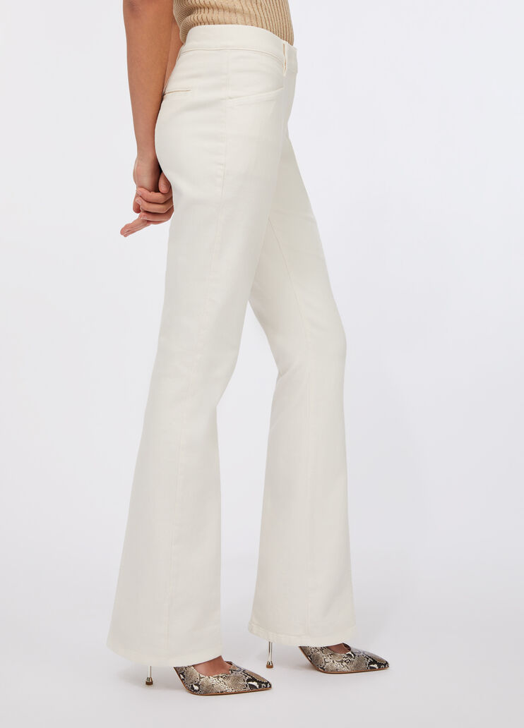 Flared cotton bull trousers white Liu Jo - large image number 3