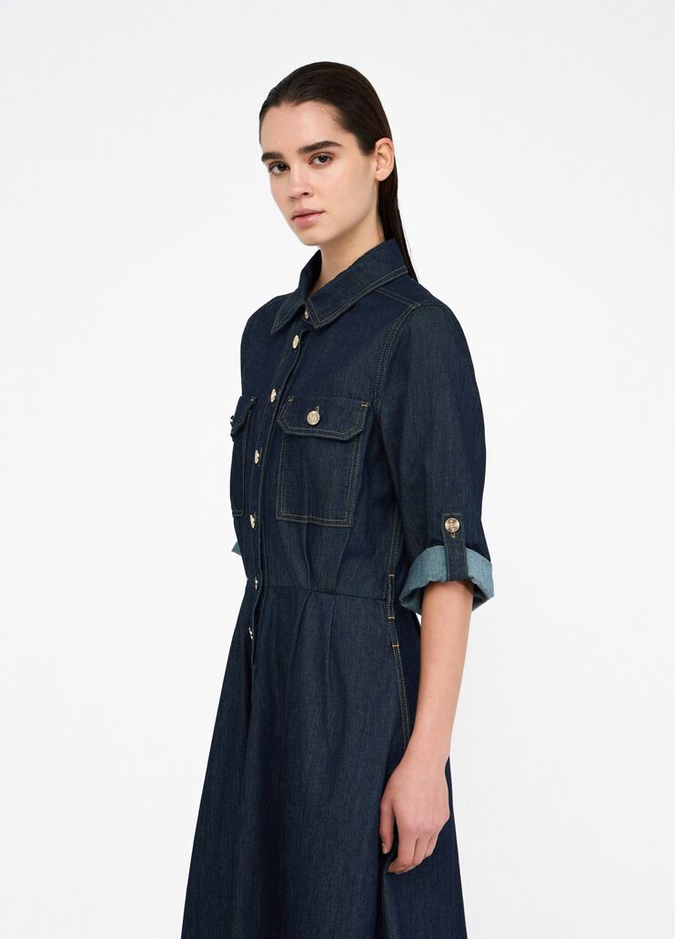 Denim shirt dress classic wash Liu Jo - large image number 3 Denim shirt dress classic wash Liu Jo - large image number 3