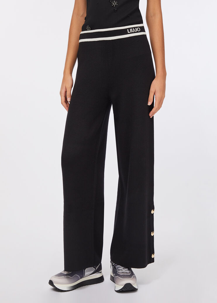 Knitted trousers black Liu Jo - large image number 0