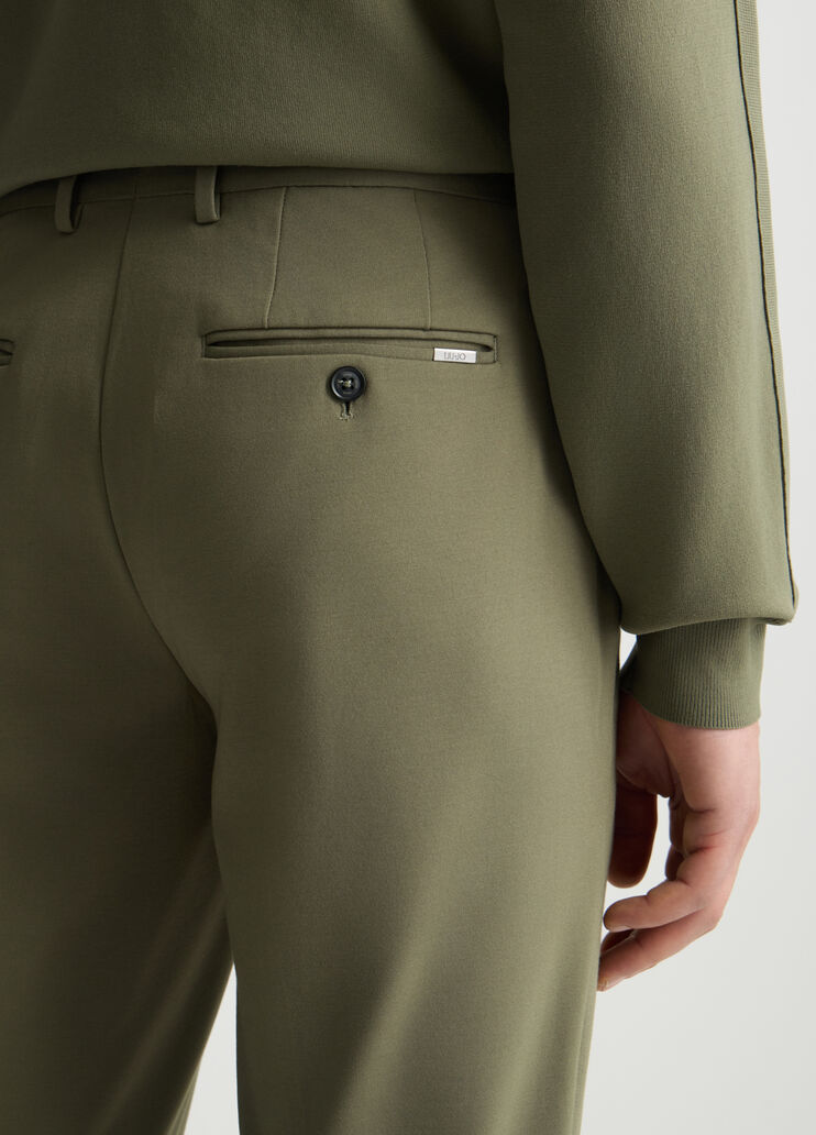 Smart men’s trousers olive green Liu Jo - large image number 3 Smart men’s trousers olive green Liu Jo - large image number 3