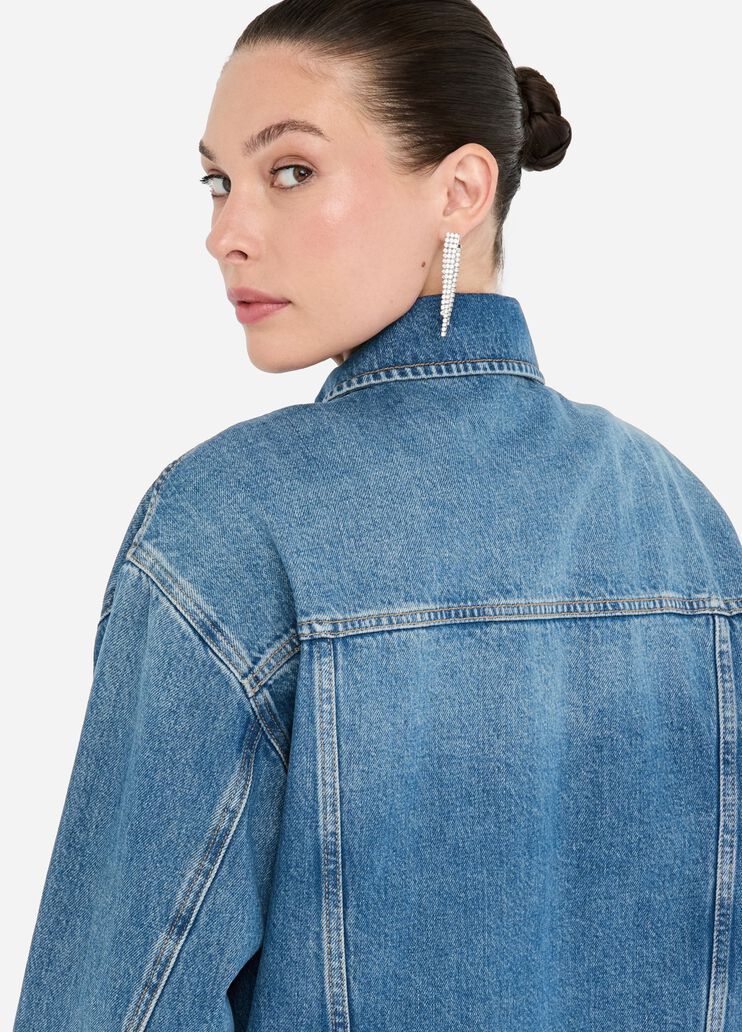 Denim jacket light blue denim Liu Jo - large image number 4