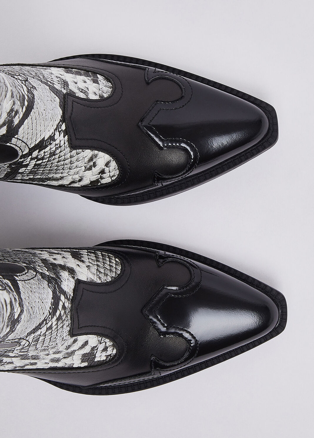 Python Print Cowboy Boots black Liu Jo - large image number 4