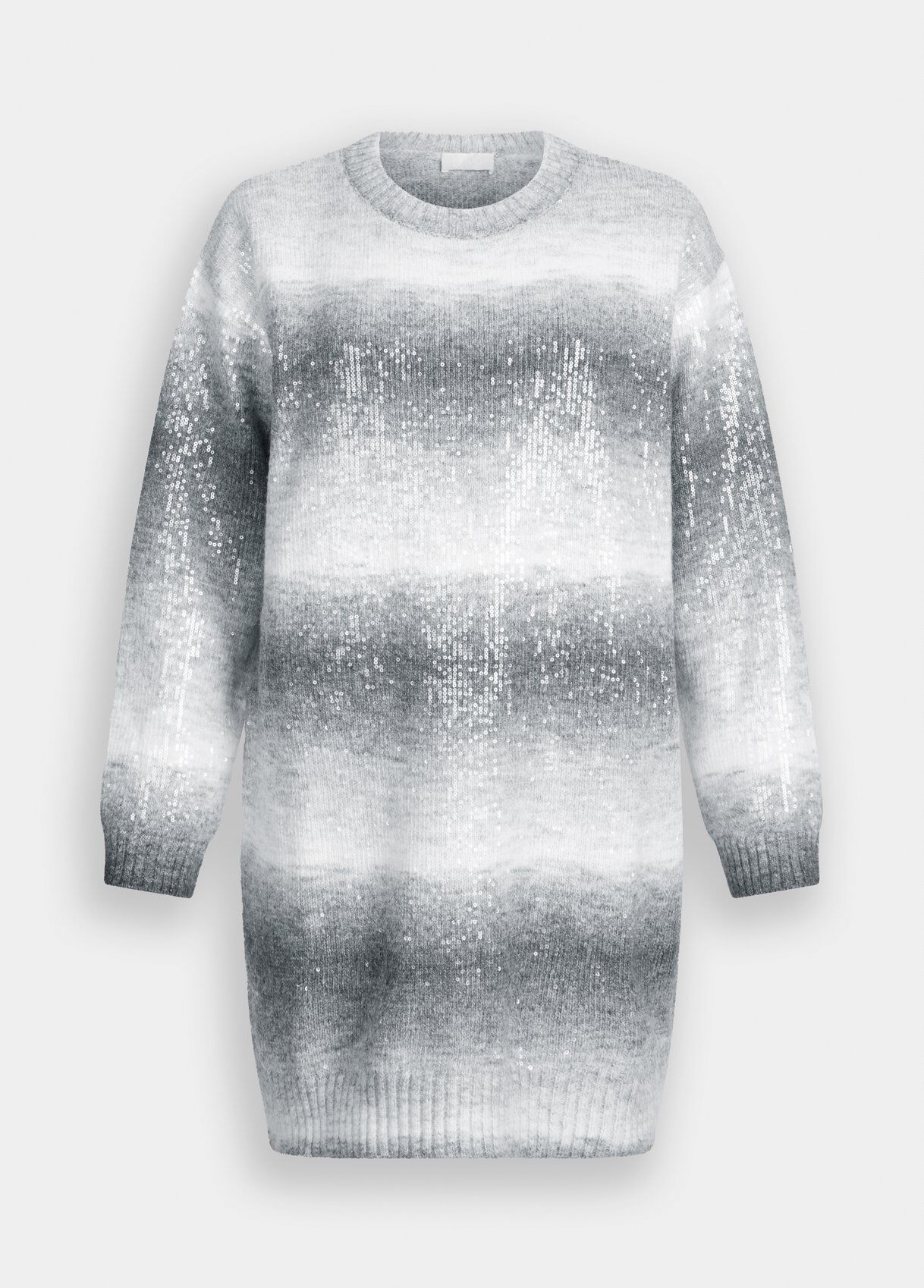Knit dress with sequins colour grey | Liu Jo