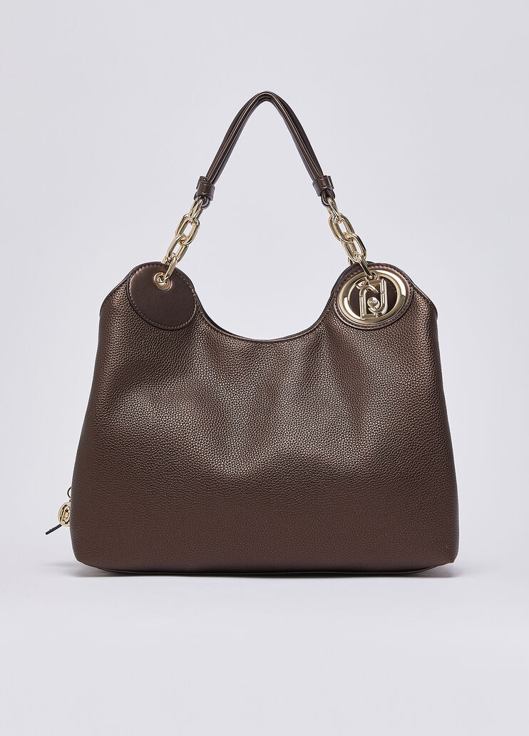 Medium satchel bag dark brown Liu Jo - medium