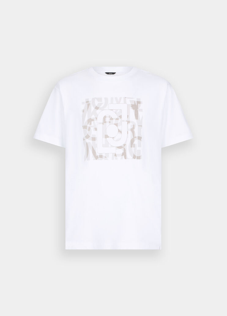 T-Shirt aus Baumwolle mit Logo Weiß Liu Jo - large image number 6