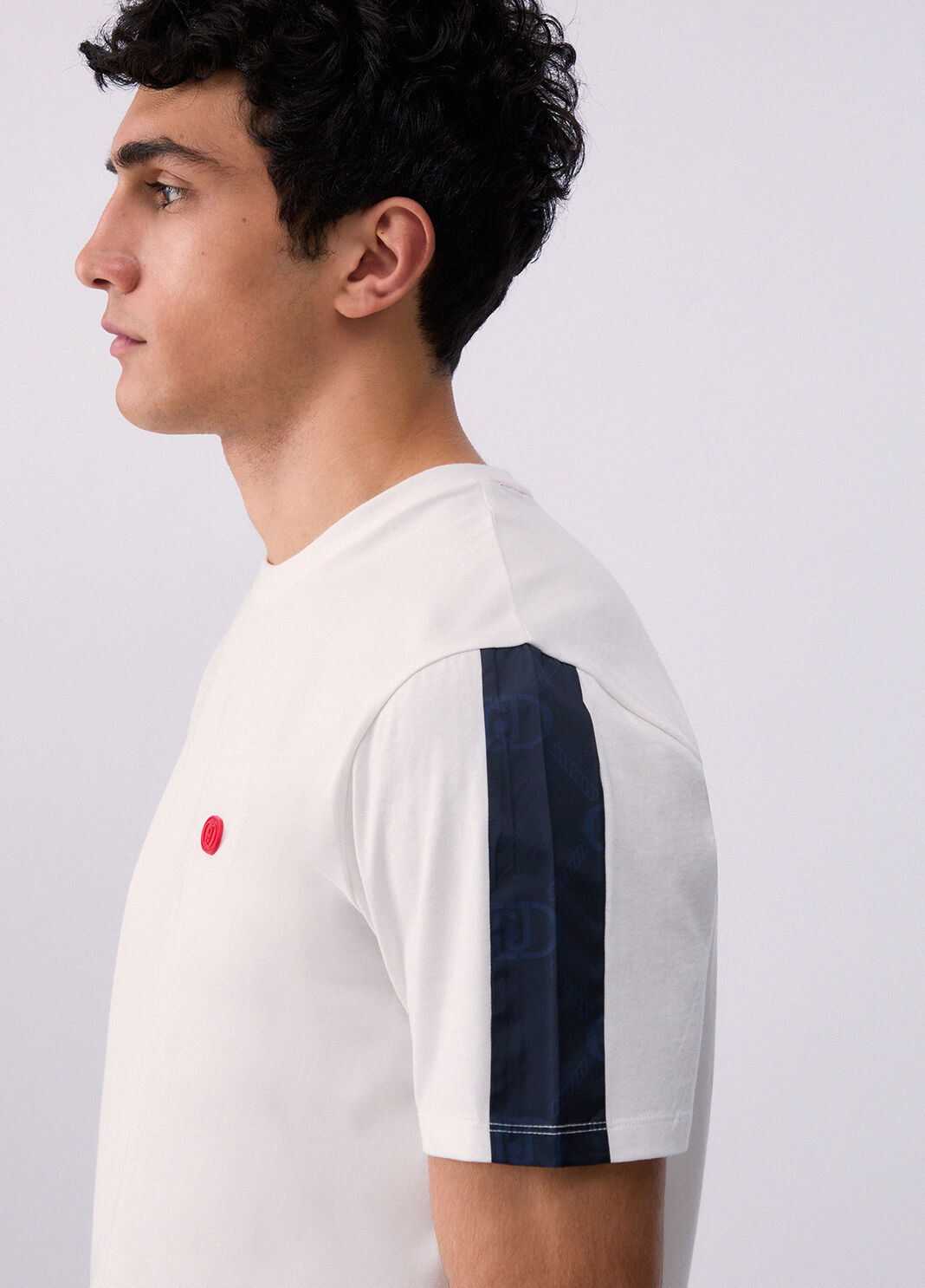 T-shirt with printed insert blue Liu Jo - large image number 4