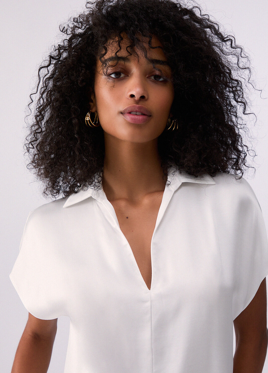 Satin blouse white Liu Jo - large image number 4