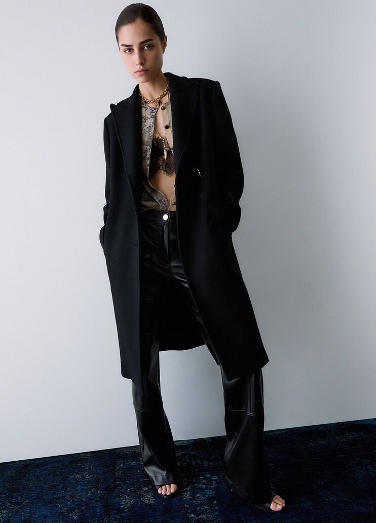 Long wool coat black Liu Jo - medium