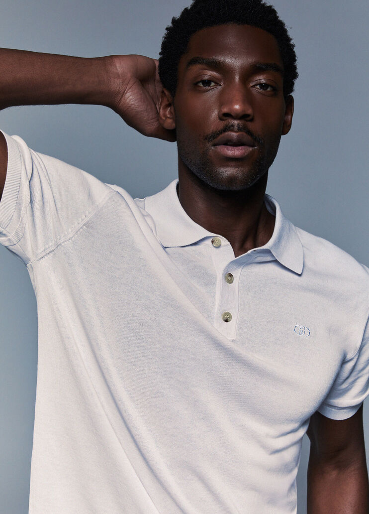 Knit polo-shirt light blue Liu Jo - medium