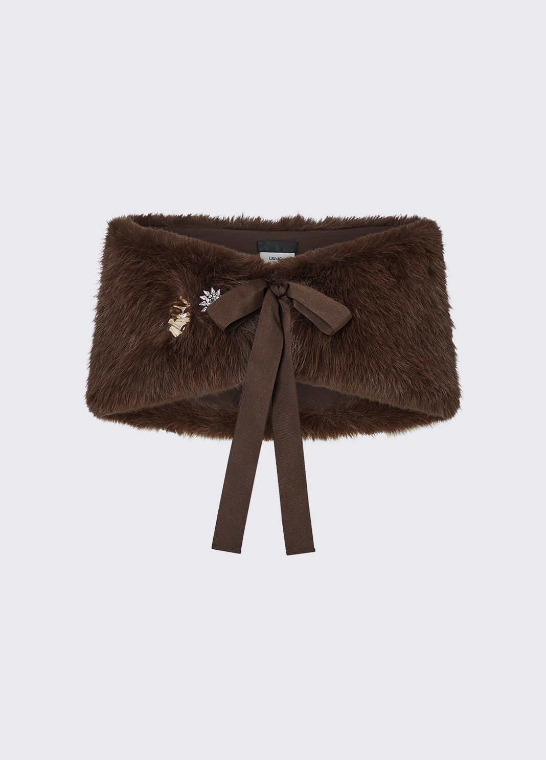 Stole in faux fur dark brown Liu Jo - large image number 1