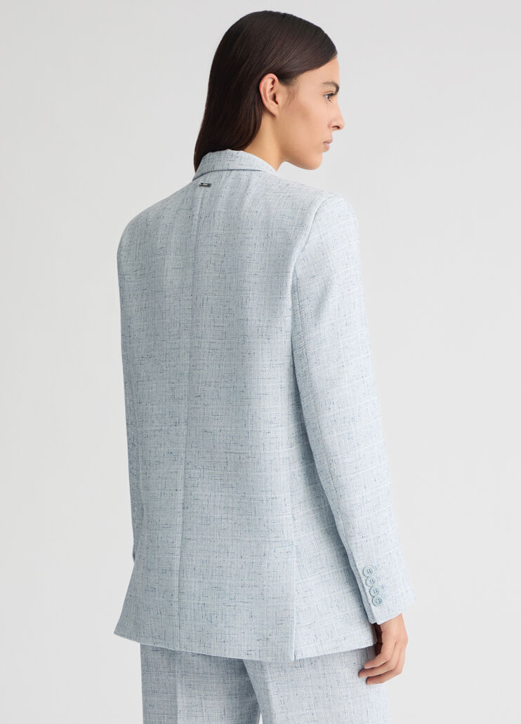 Double-breasted blazer light blue Liu Jo - large image number 1