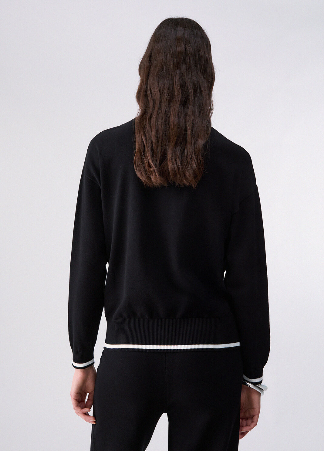 Turtleneck Sweater with Cut-Out black Liu Jo - large image number 1