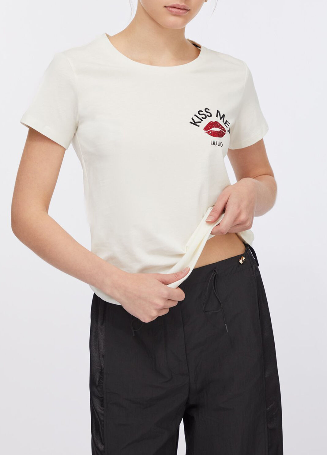 T-shirt in cotton white Liu Jo - large image number 0