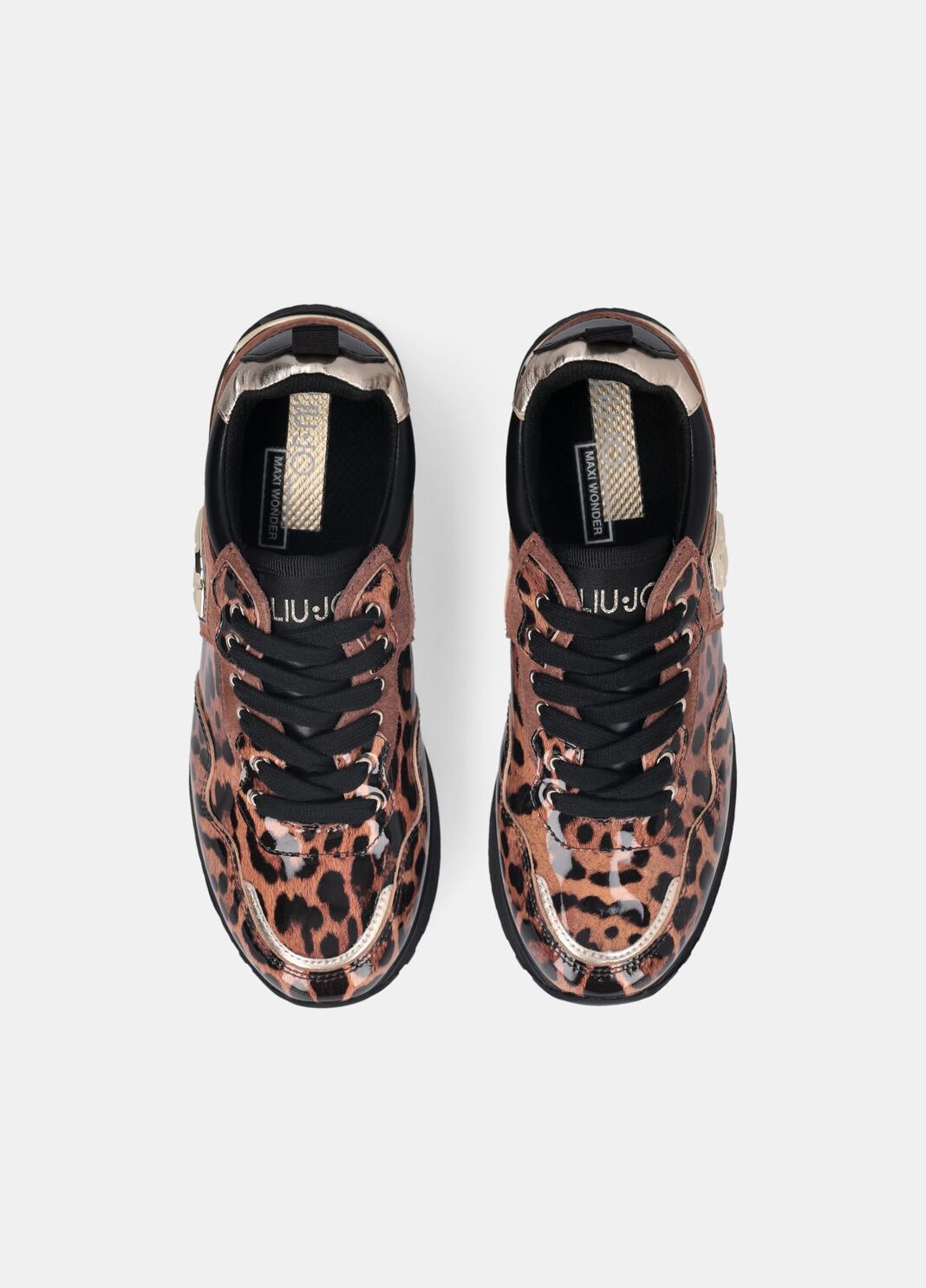 Animal print patent leather platform sneakers leopard print Liu Jo - large image number 4