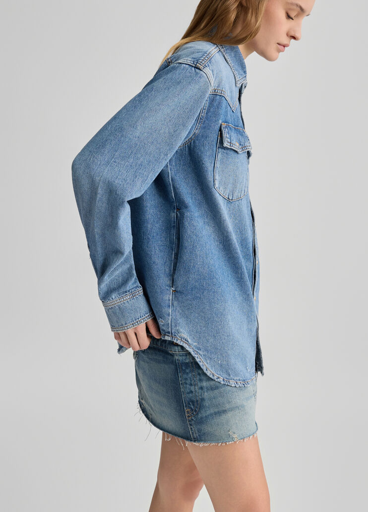 Denim shirt Blue denim Liu Jo - large image number 3 Denim shirt Blue denim Liu Jo - large image number 3