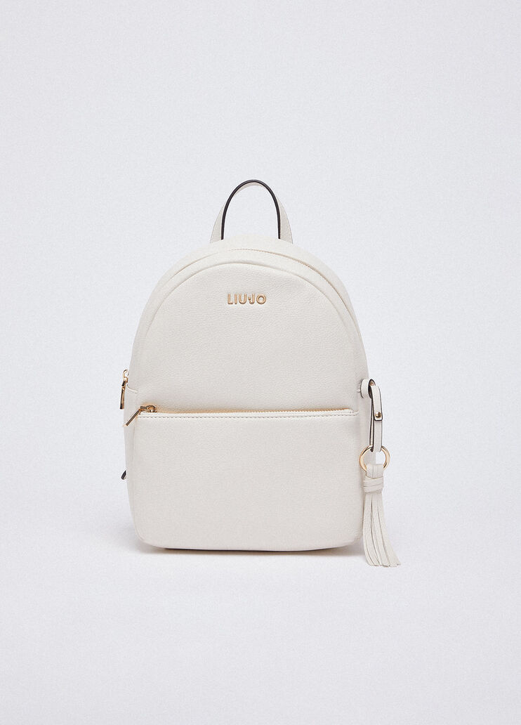 Medium backpack with charm cream Liu Jo - medium