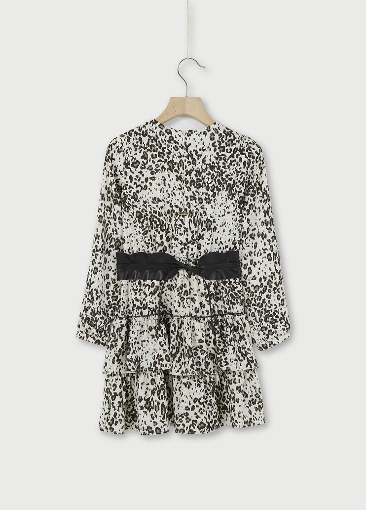 Dappled dress with belt White Liu Jo - large image number 1