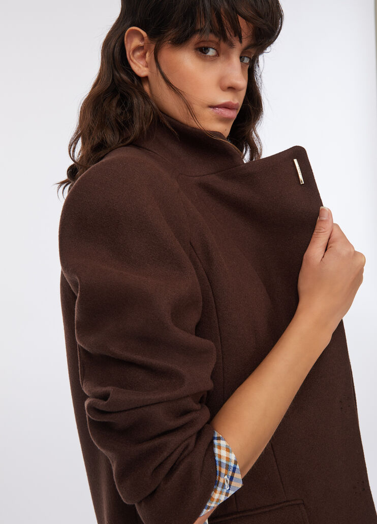 Cappotto in panno double cioccolato Liu Jo - large image number 3 Cappotto in panno double cioccolato Liu Jo - large image number 3