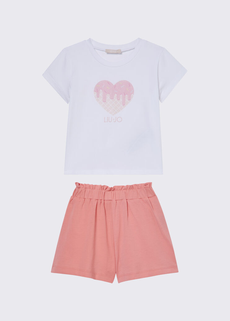 Set T-Shirt und Shorts Rosa Liu Jo - medium