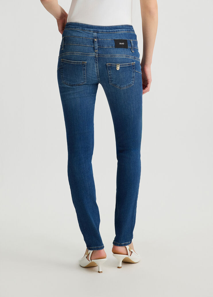 High-waisted skinny jeans dark denim Liu Jo - large image number 1 High-waisted skinny jeans dark denim Liu Jo - large image number 1