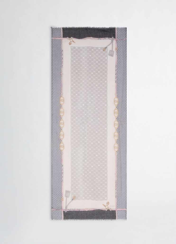 Grey and pink Liu Jo Better stole black Liu Jo - medium Grey and pink Liu Jo Better stole black Liu Jo - medium