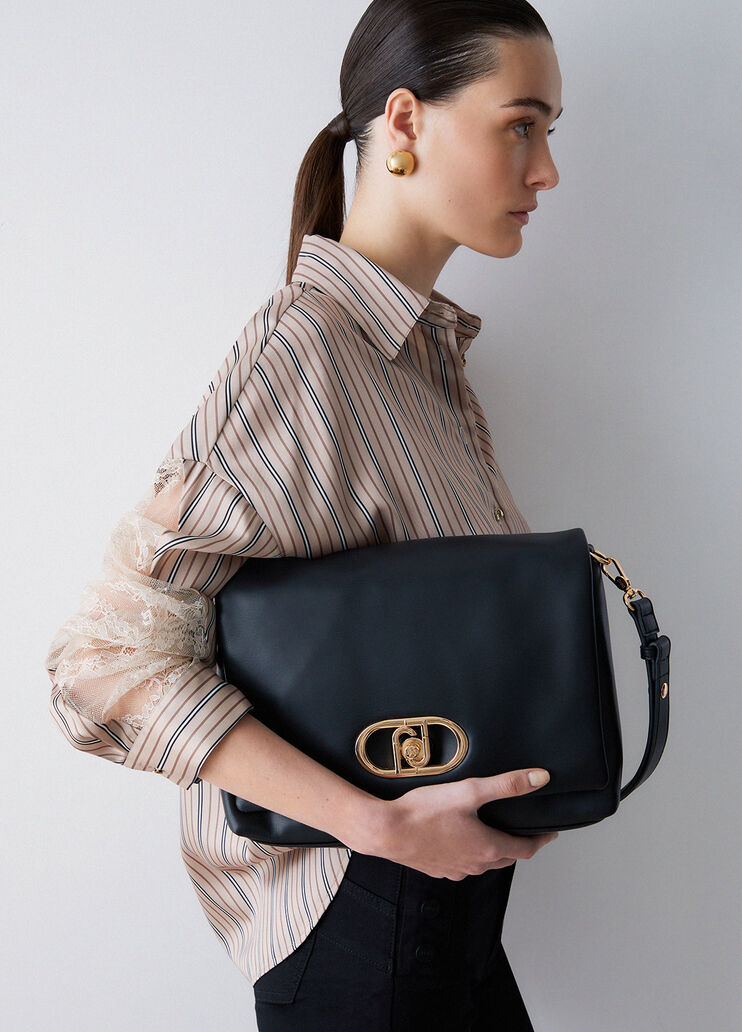 Large LaPuffy bag black Liu Jo - medium