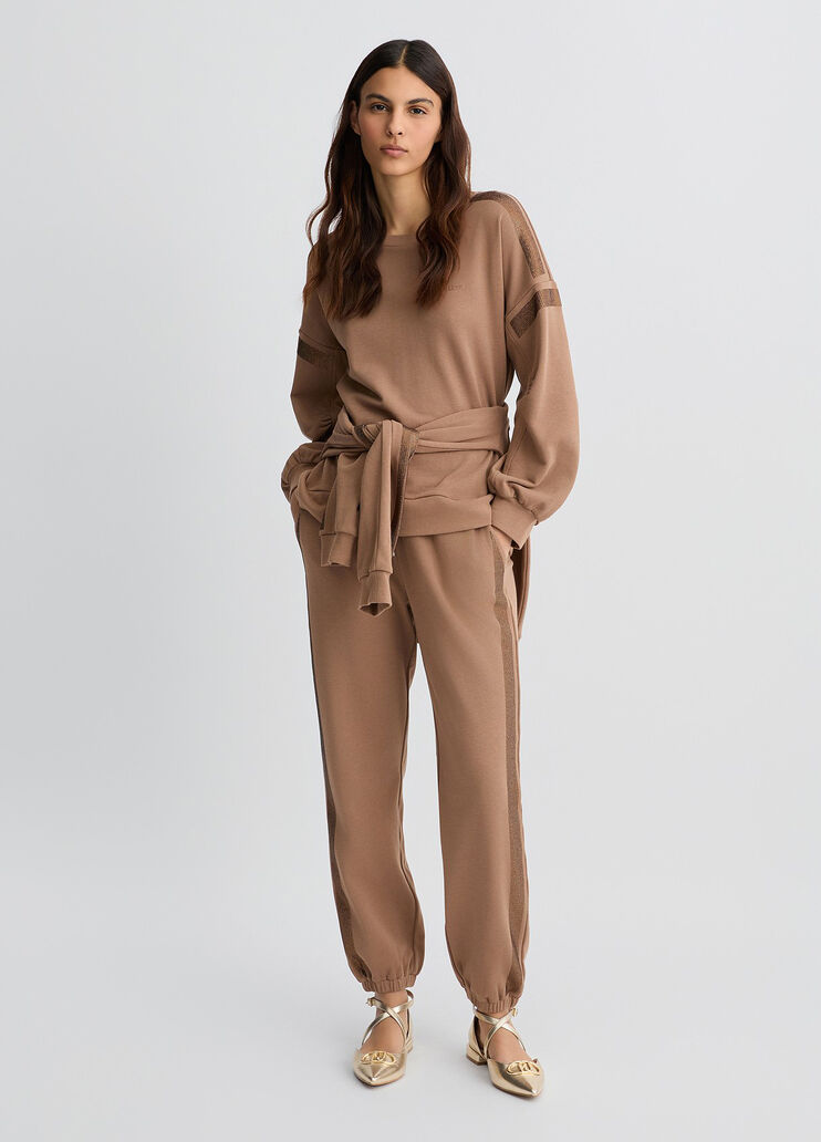 Brown fleece jogging bottoms biscuit Liu Jo - medium Brown fleece jogging bottoms biscuit Liu Jo - medium