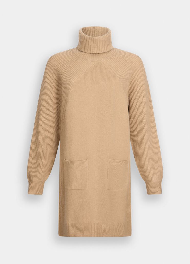 Vestido de punto de 100 % lana beige Liu Jo - large image number 6