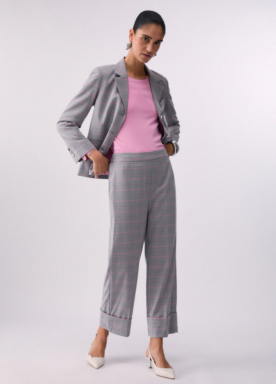 Zigarettenhose kariert Liu Jo - large image number 5