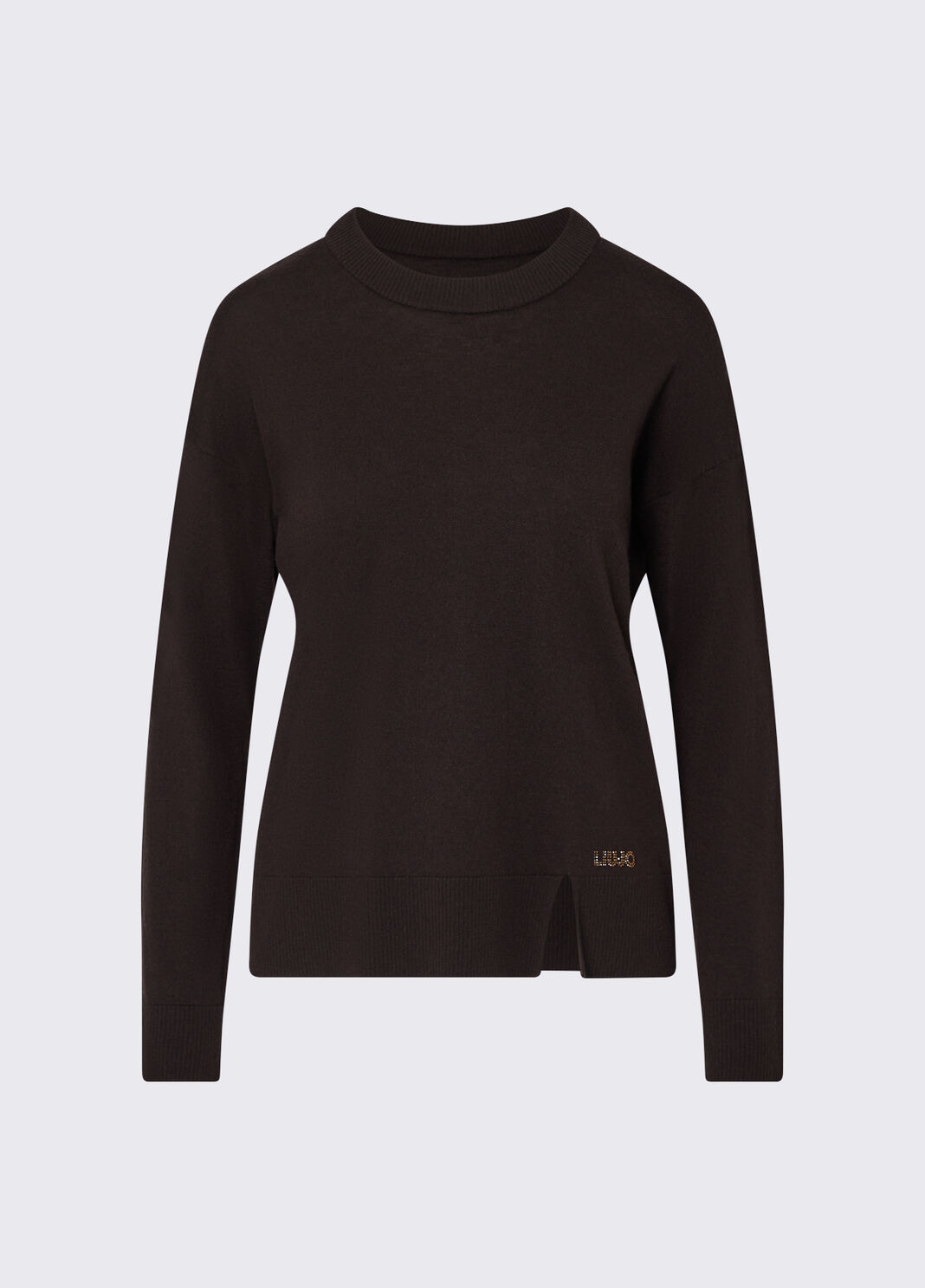 Wool Blend Sweater dark brown Liu Jo - large image number 6