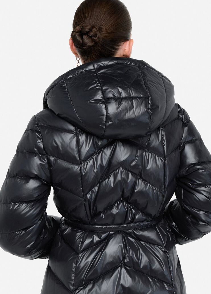 Doudoune à capuche noir Liu Jo - large image number 4 Doudoune à capuche noir Liu Jo - large image number 4