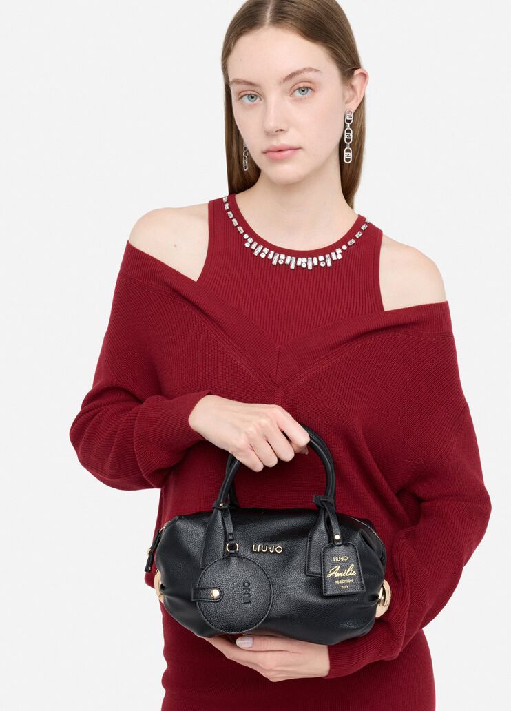 Small bag with charm black Liu Jo - medium Small bag with charm black Liu Jo - medium