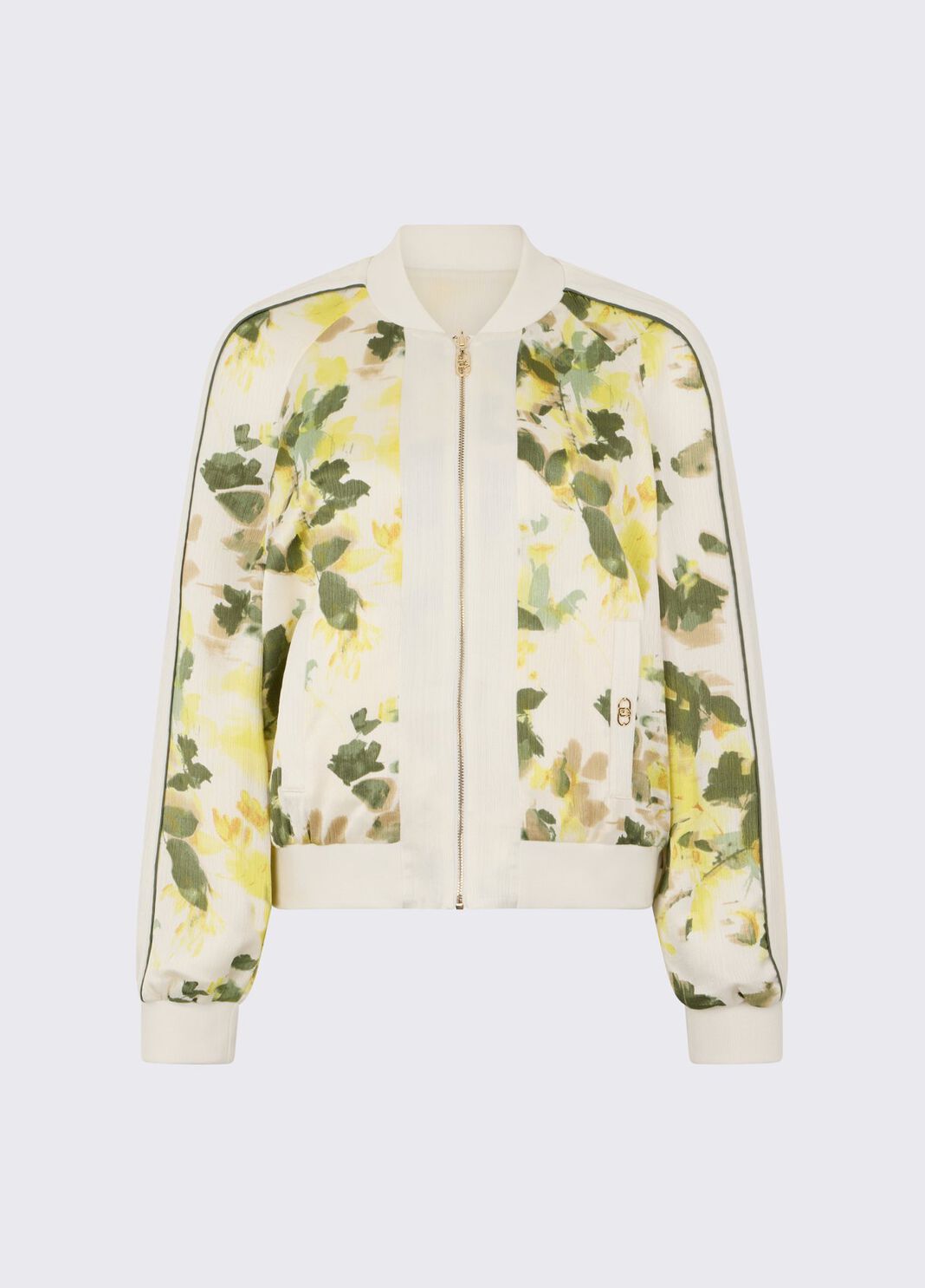 Printed satin jacket white/green Liu Jo - large image number 6