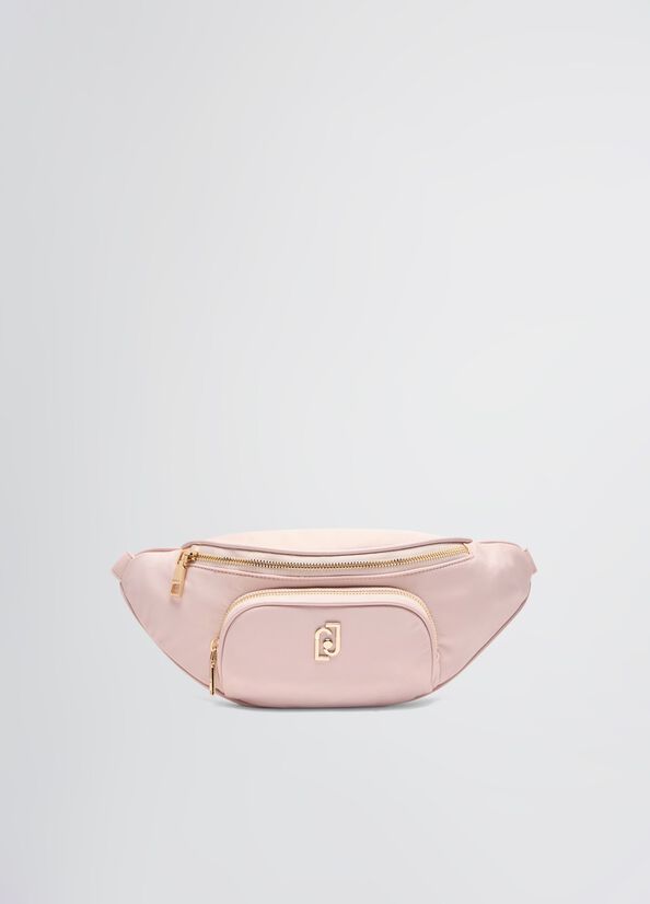 Gürteltasche aus Nylon mit Anhänger Puderrosa Liu Jo - medium