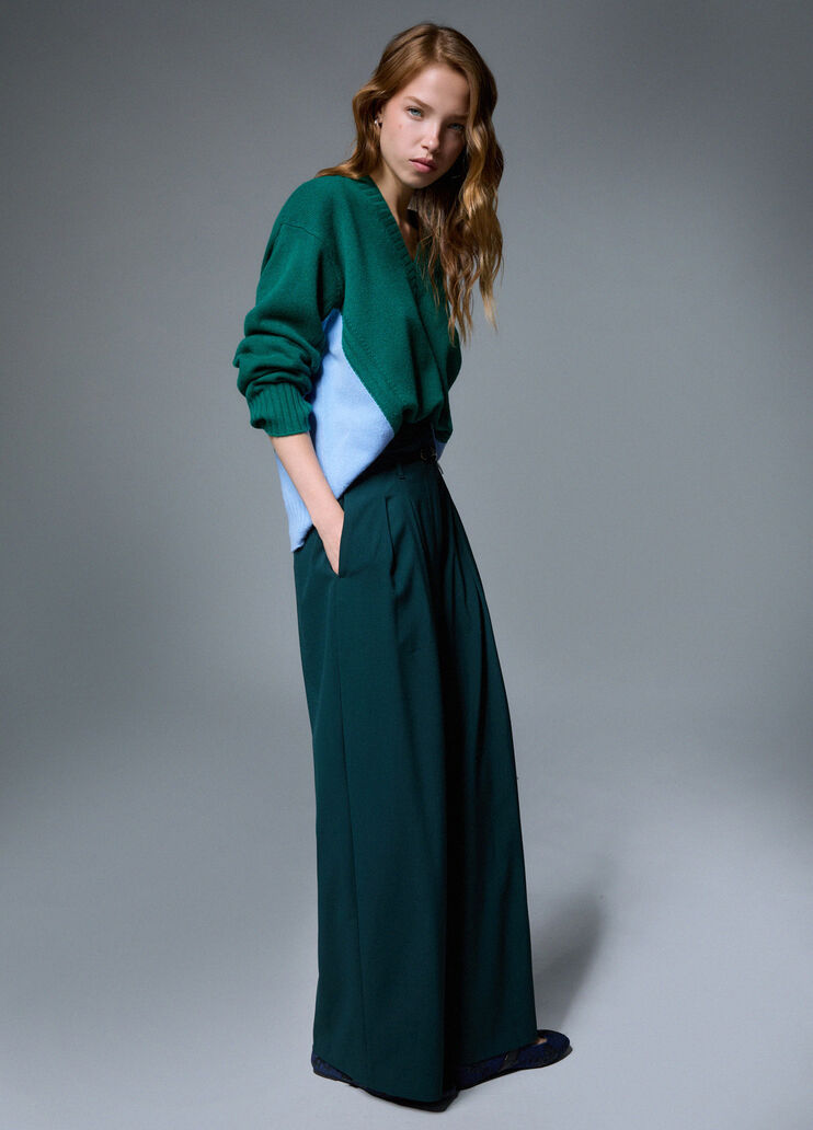 Flannel Flare Pants green Liu Jo - medium