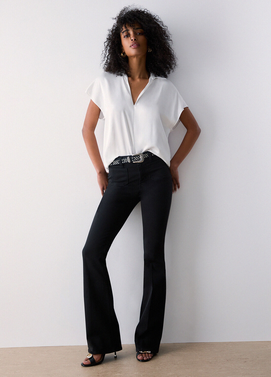 High-rise bootcut trousers black Liu Jo - large image number 3