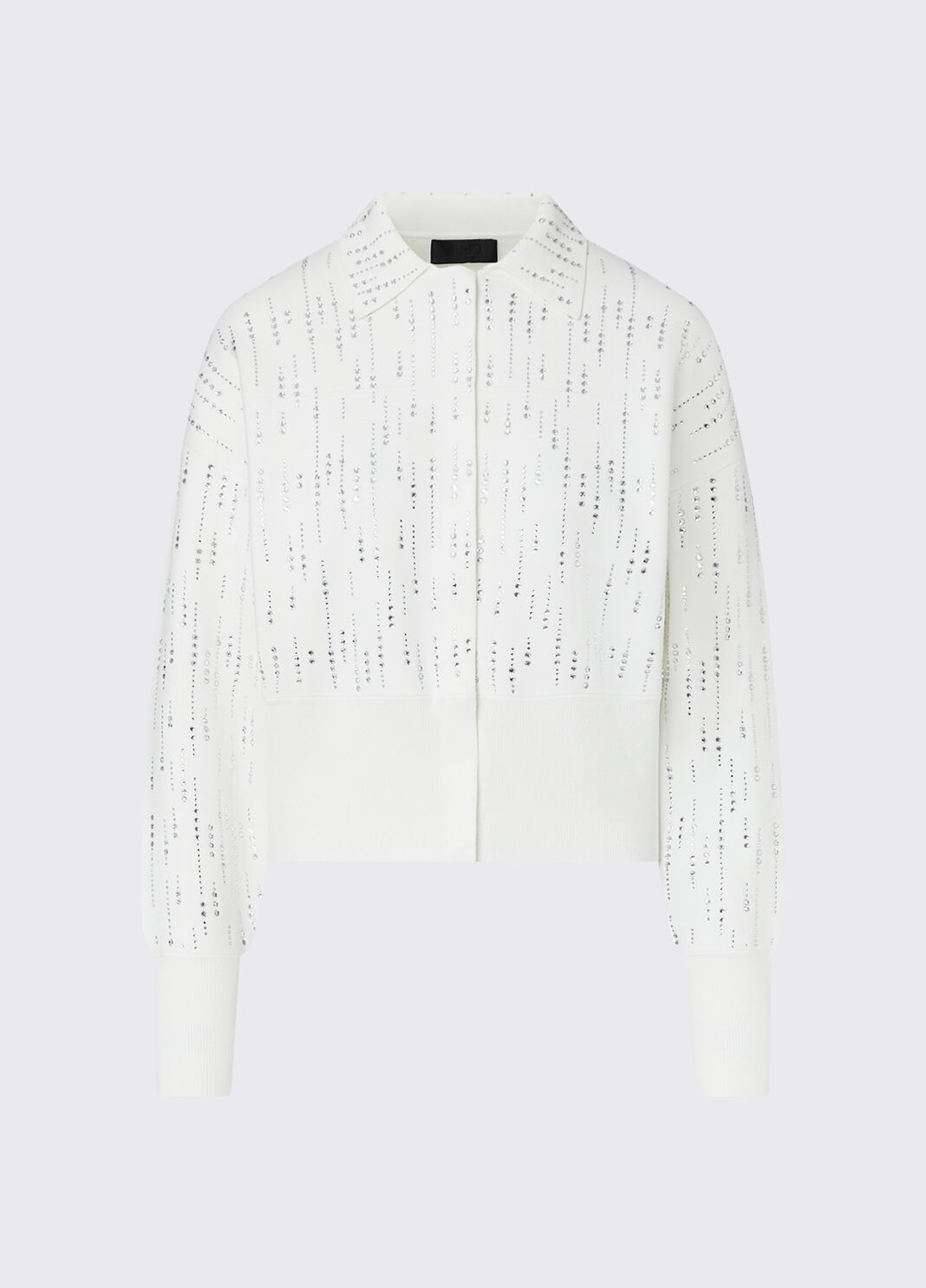 Knit jacket with gemstones white/gemstones Liu Jo - large image number 6