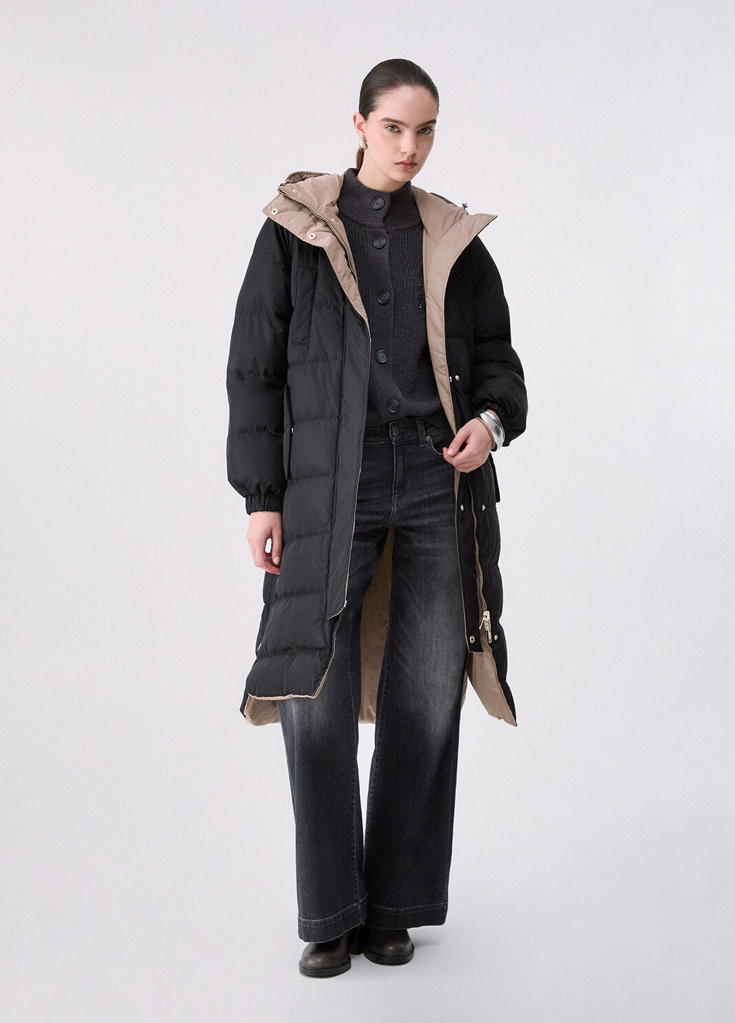 Giubbotto imbottito reversibile nero Liu Jo - large image number 0