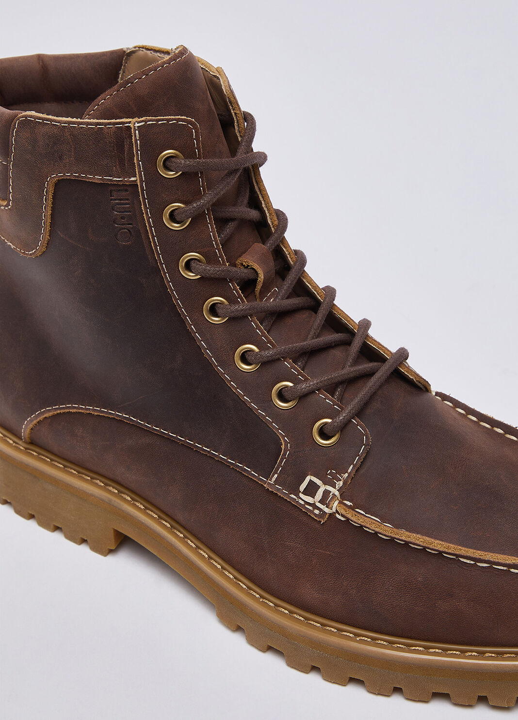 Leather ankle boots brown Liu Jo - large image number 5
