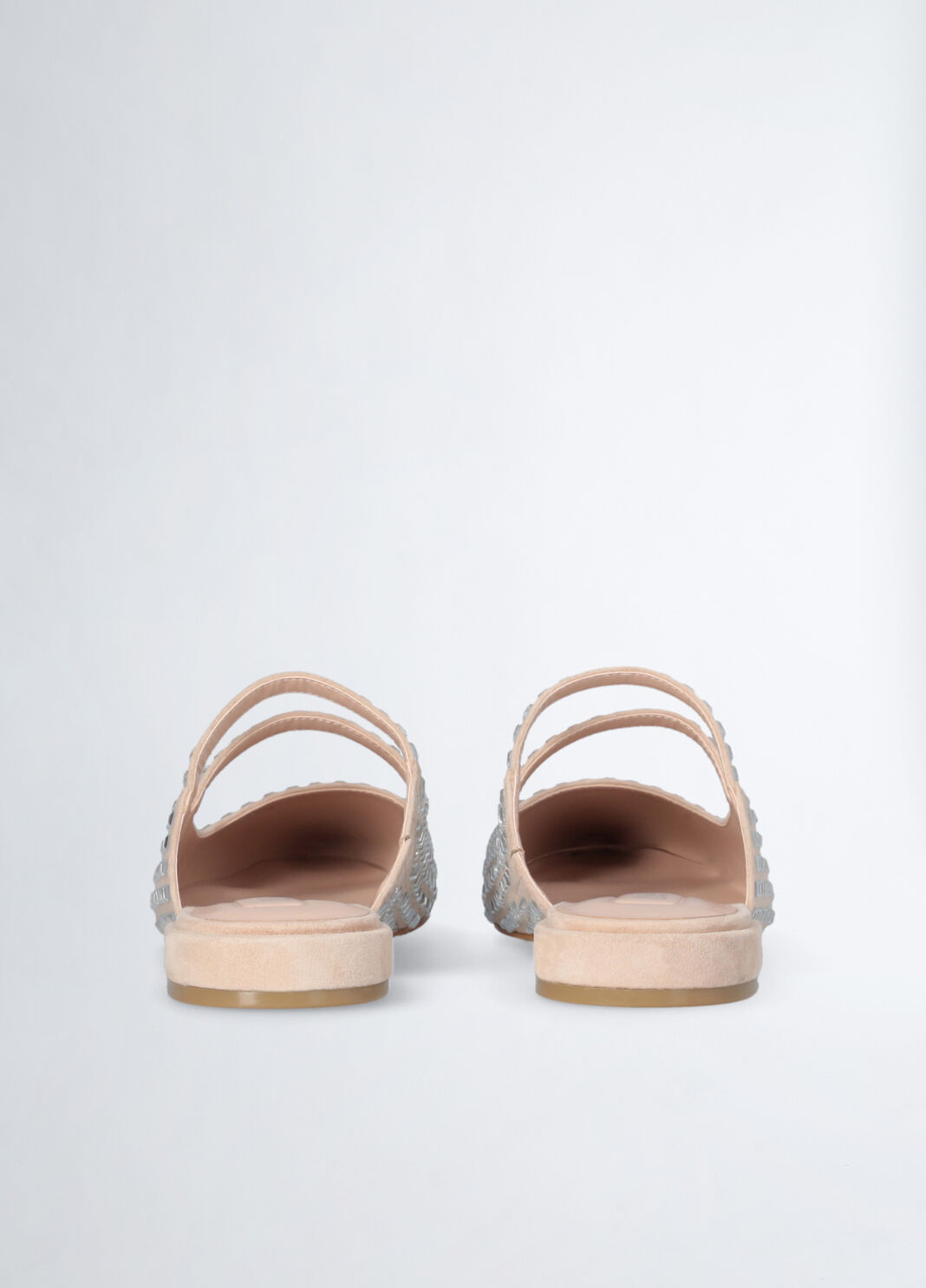 Мюли со сплошной отделкой стразами beige Liu Jo - large image number 7