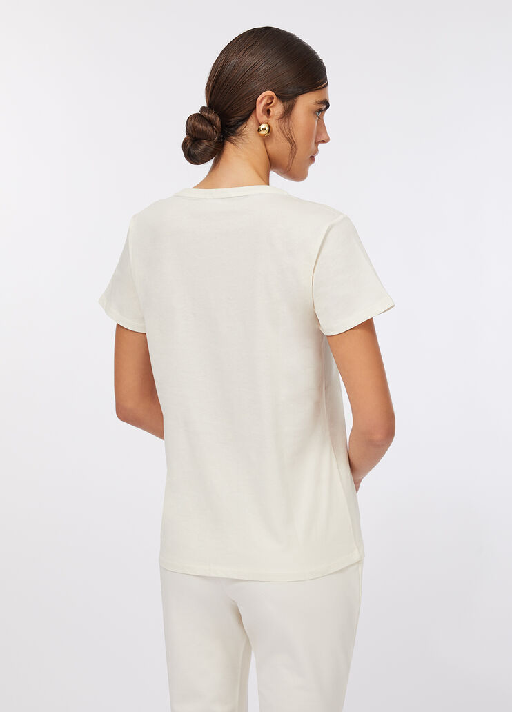 Cotton T-shirt white/print Liu Jo - large image number 1