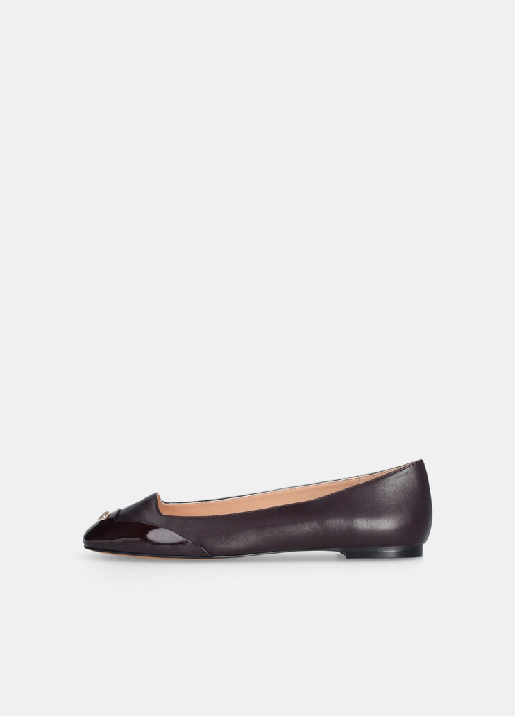 Nappa leather ballet flats amarone Liu Jo - large image number 4 Nappa leather ballet flats amarone Liu Jo - large image number 4