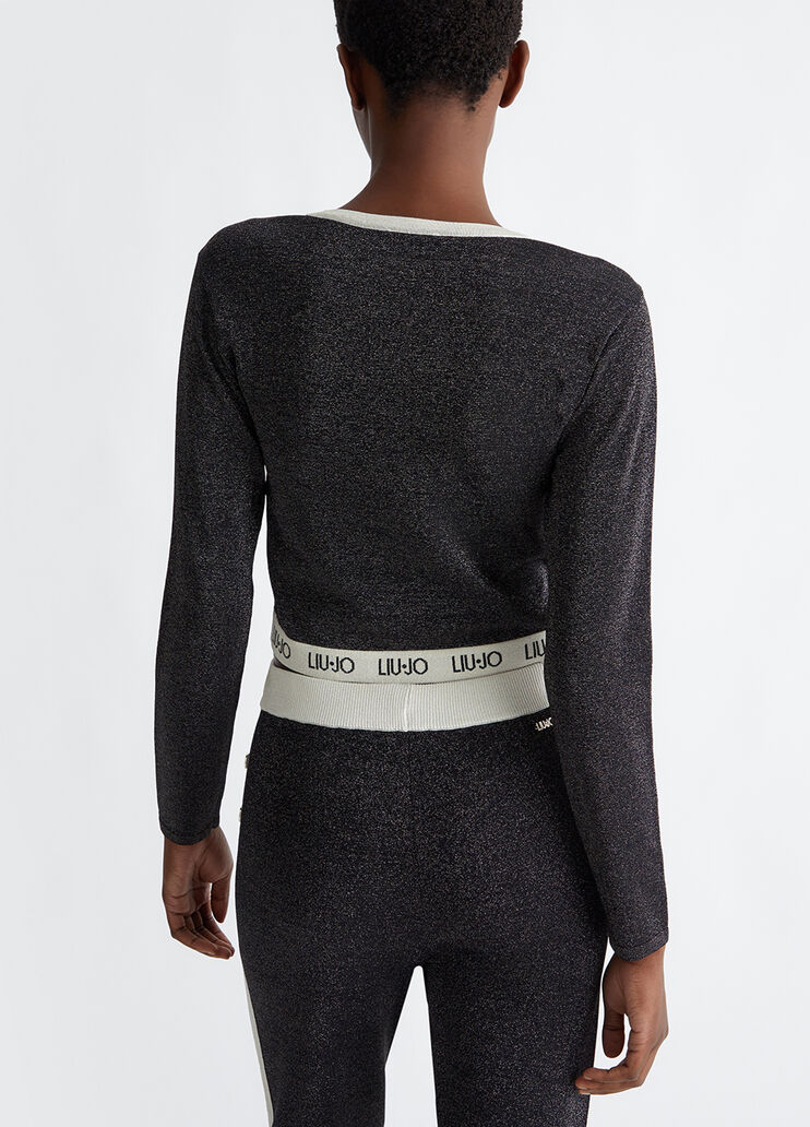 Lurex® sweater black Liu Jo - large image number 1