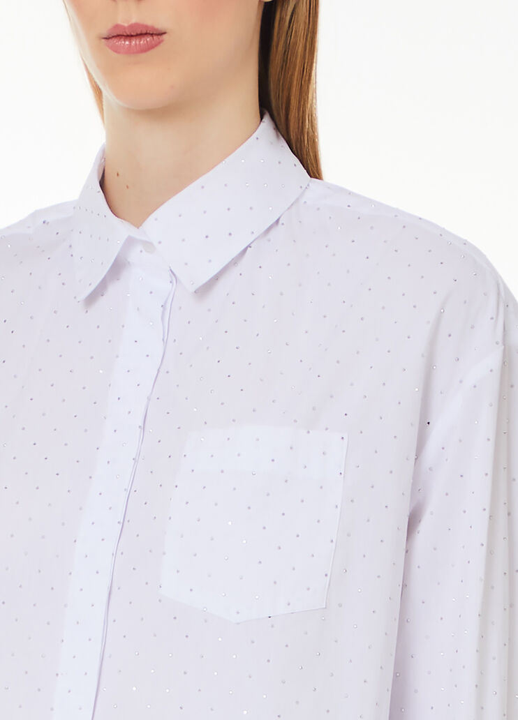 Oversize-Hemd mit Mininieten weiß Liu Jo - large image number 2