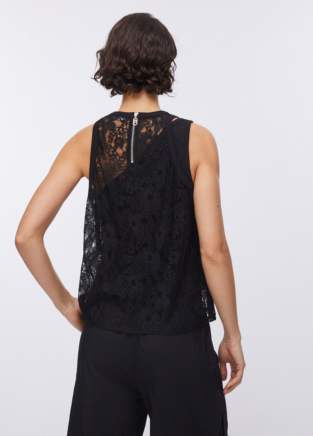 Lace top black Liu Jo - large image number 1