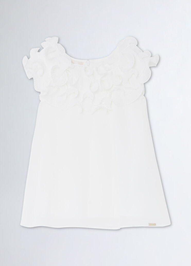Formal dress with ruches white Liu Jo - medium Formal dress with ruches white Liu Jo - medium