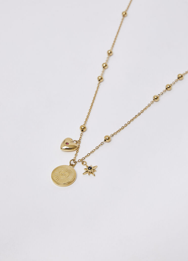 Collar con charm oro/verde Liu Jo - medium